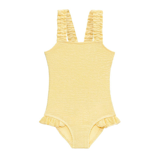 Sand Wave Smocked Swimsuit