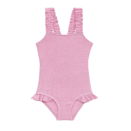 Sand Wave Smocked Swimsuit