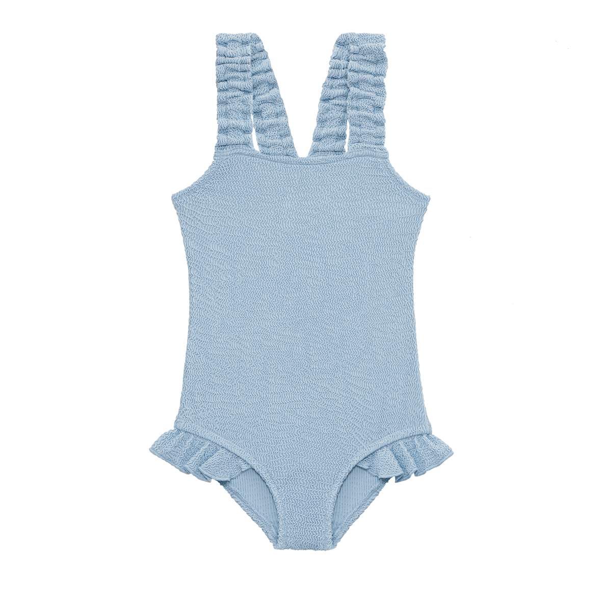 Sand Wave Smocked Swimsuit